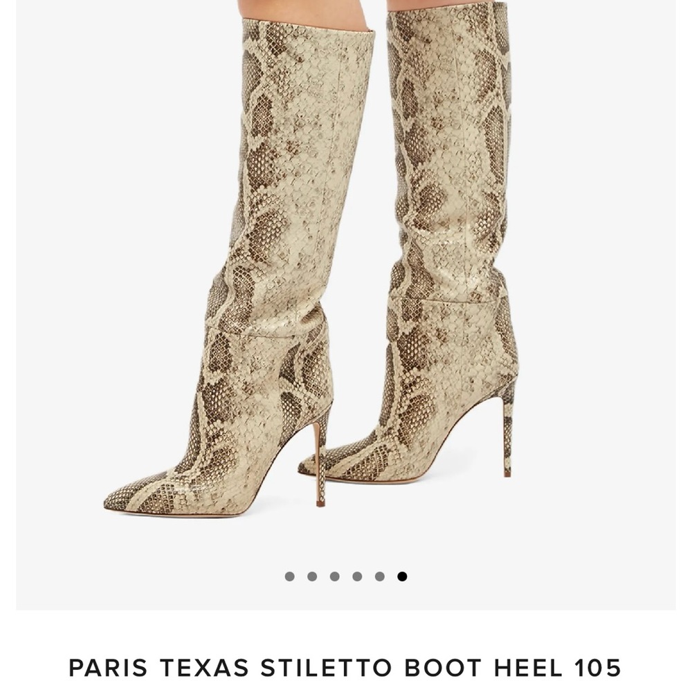 París Texas Phyton stiletto boots